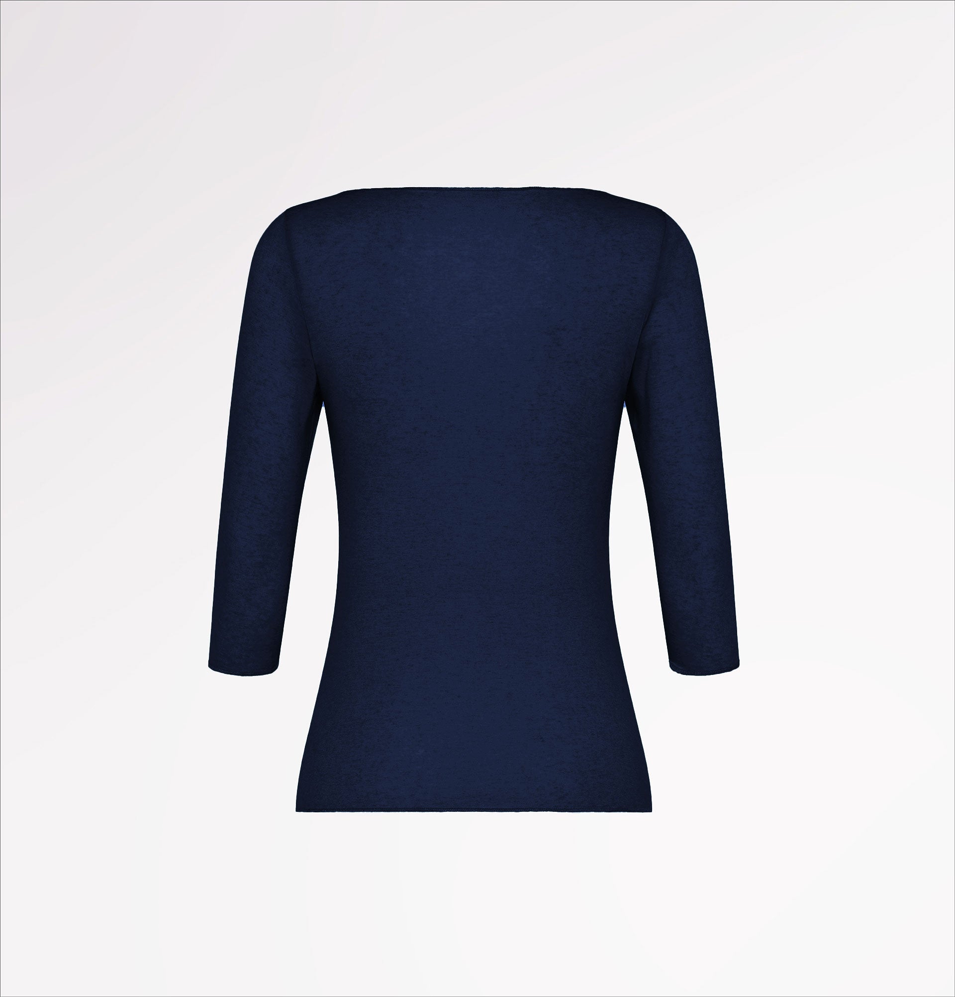 Boat-neck sweater in TENCEL™ cashmere with three-quarter sleeves