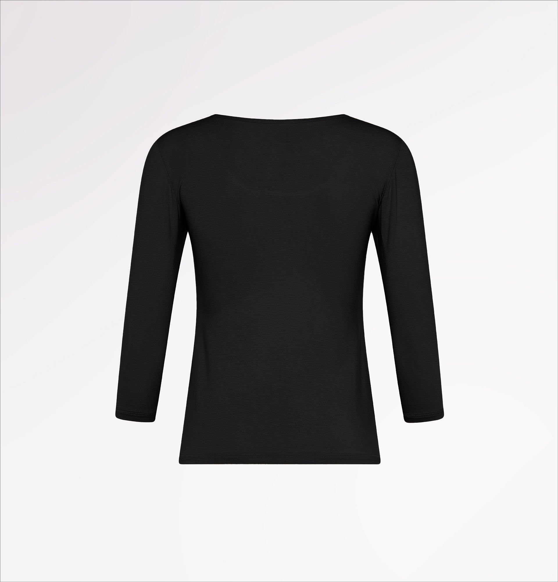 Three-quarter sleeve TENCEL™ crew-neck sweater