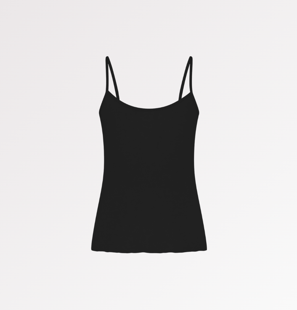 Camisole with thin straps in TENCEL™ silk