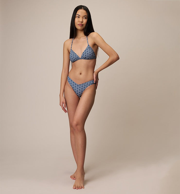 Eco bikini Brazilian briefs in ECONYL® regenerated nylon 