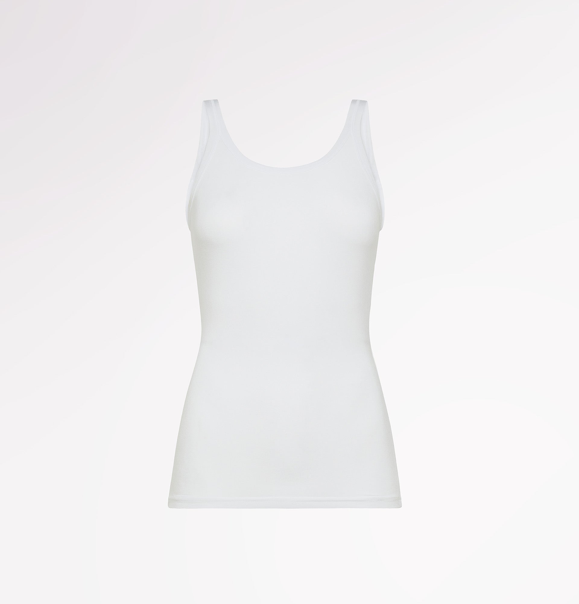Classic tank top in natural fabric