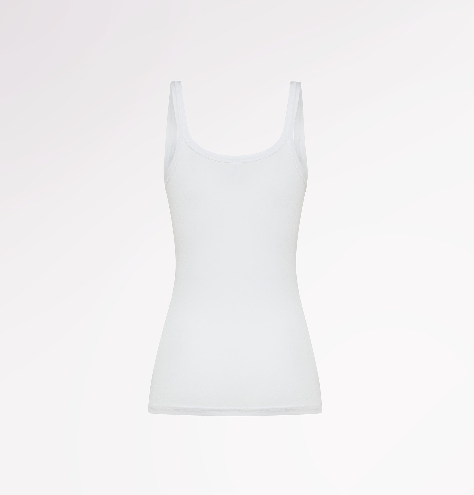 Classic tank top in natural fabric