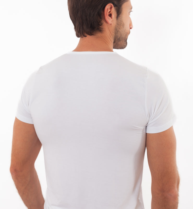 Men's T-shirt in natural fabric