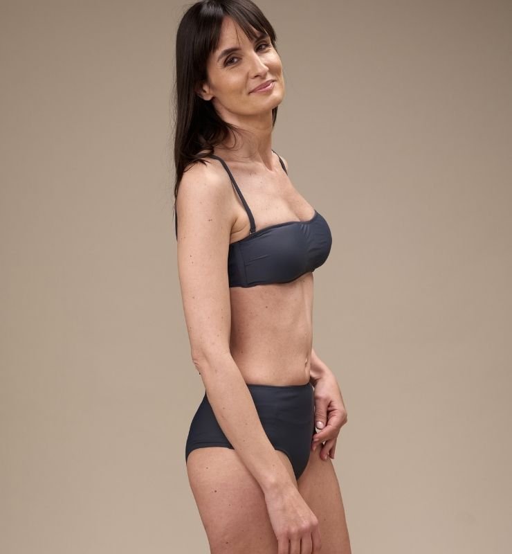 Top fascia con coppa eco bikini in nylon rigenerato ECONYL®