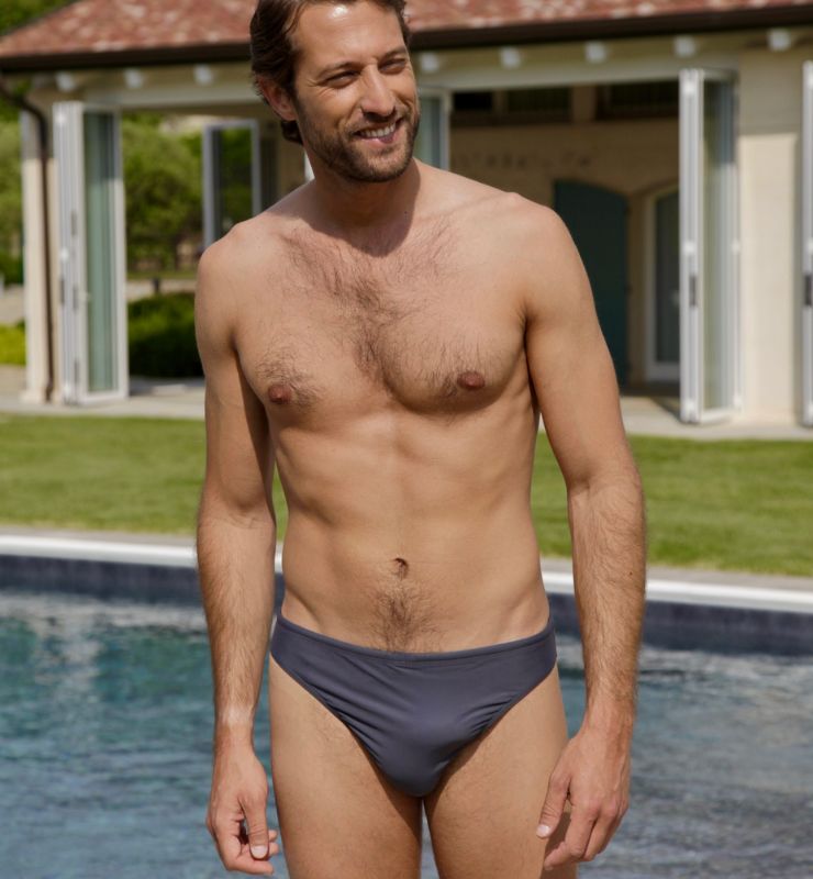 Men's swimsuit briefs in ECONYL® regenerated nylon