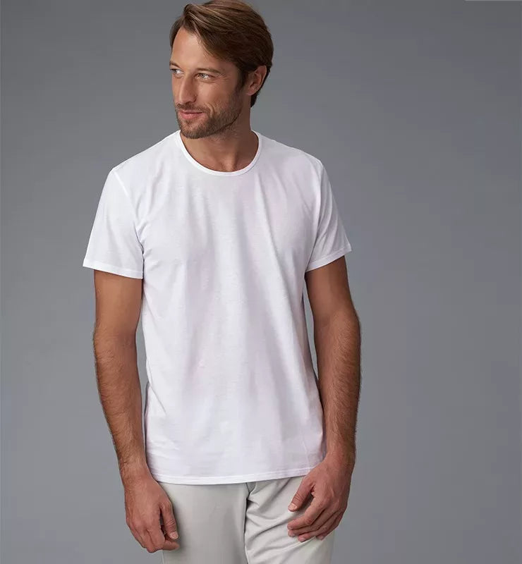 Round-neck men's T-Shirt in GOTS Organic Cotton