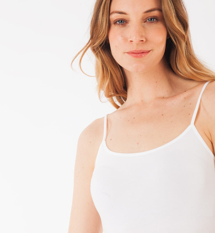 Seamless Nuvola tank top in natural fabric