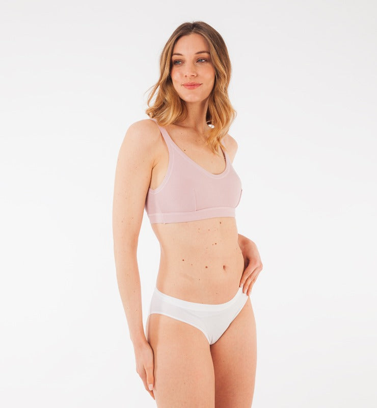 Seamless Nuvola briefs in natural fabric